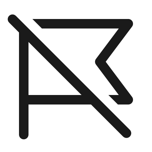 Flag off 24 regular icon, solid style, from Fluent UI System Icons