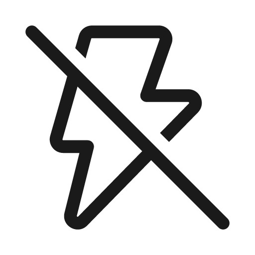 Flash off 20 regular icon, solid style, from Fluent UI System Icons
