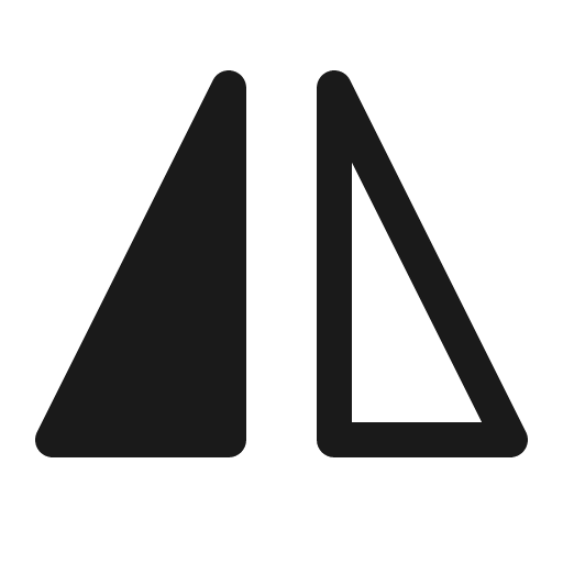 Flip horizontal 16 regular icon, solid style, from Fluent UI System Icons