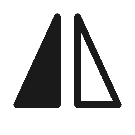 Flip horizontal 20 regular icon, solid style, from Fluent UI System Icons