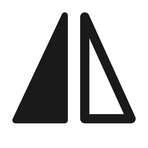Flip horizontal 24 regular icon, solid style, from Fluent UI System Icons
