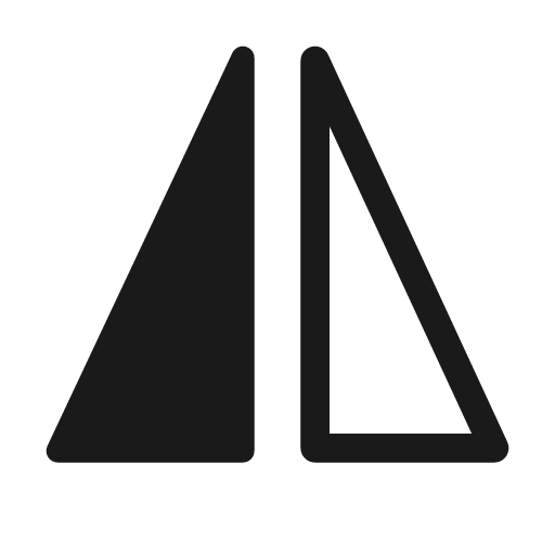 Flip horizontal 48 regular icon, solid style, from Fluent UI System Icons
