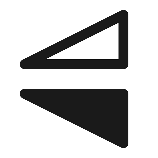 Flip vertical 16 regular icon, solid style, from Fluent UI System Icons