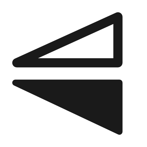 Flip vertical 24 regular icon, solid style, from Fluent UI System Icons