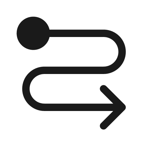 Flow arrow 20 filled icon, filled style, from Fluent UI System Icons