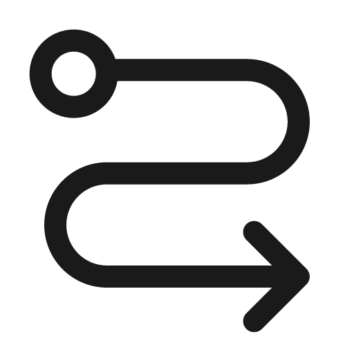 Flow arrow 24 regular icon, solid style, from Fluent UI System Icons