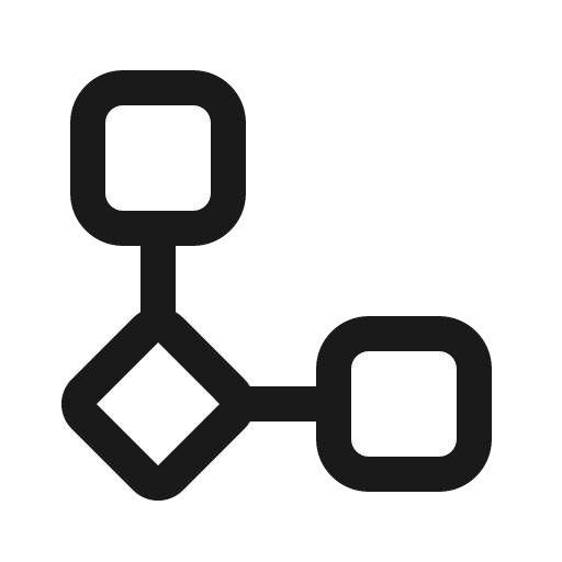 Flowchart 16 regular icon, solid style, from Fluent UI System Icons