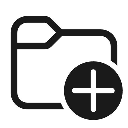 Folder add 48 regular icon, solid style, from Fluent UI System Icons