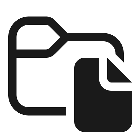 Folder document 16 regular icon, solid style, from Fluent UI System Icons