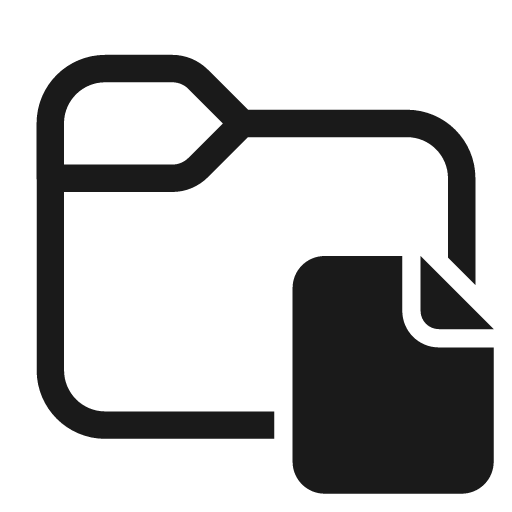 Folder document 28 regular icon, solid style, from Fluent UI System Icons