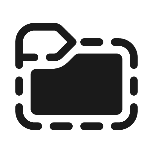 Folder hint 20 filled icon, filled style, from Fluent UI System Icons
