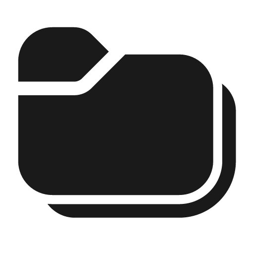 Folder multiple 28 filled icon, filled style, from Fluent UI System Icons