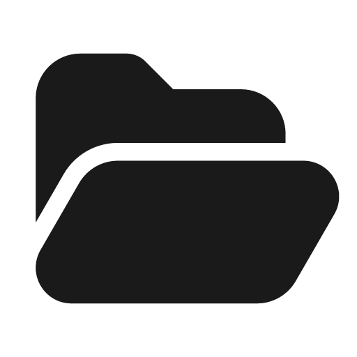 Folder open 20 filled icon, filled style, from Fluent UI System Icons