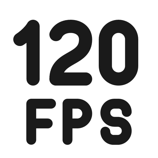 Fps 120 24 filled icon, filled style, from Fluent UI System Icons