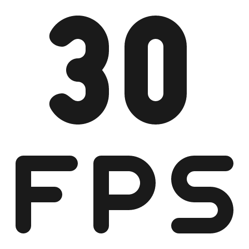 Fps 30 16 filled icon, filled style, from Fluent UI System Icons