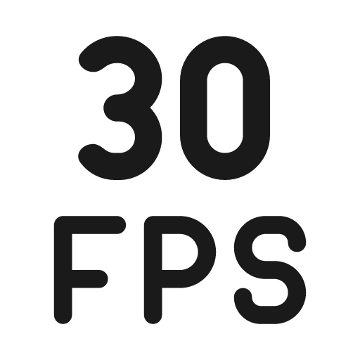 Fps 30 20 filled icon, filled style, from Fluent UI System Icons