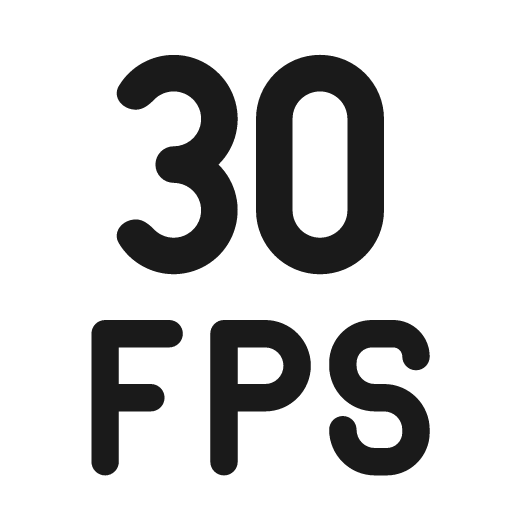 Fps 30 28 filled icon, filled style, from Fluent UI System Icons