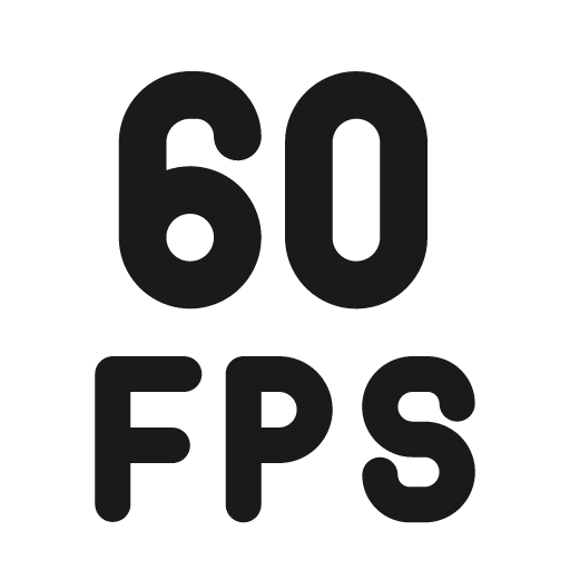 Fps 60 24 filled icon, filled style, from Fluent UI System Icons