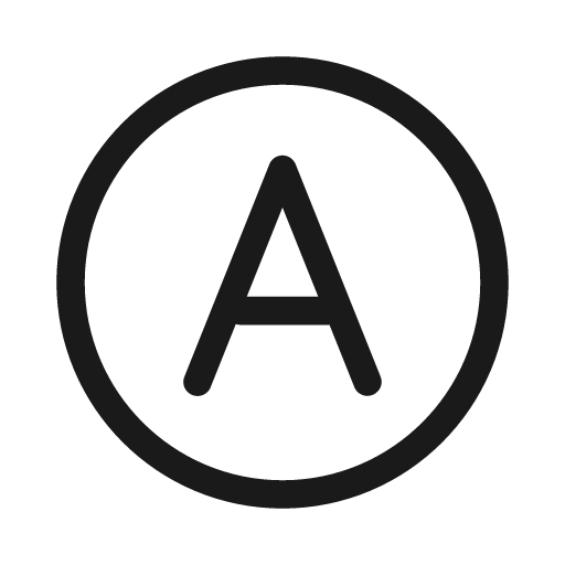 Game controller button a 20 regular icon, solid style, from Fluent UI System Icons