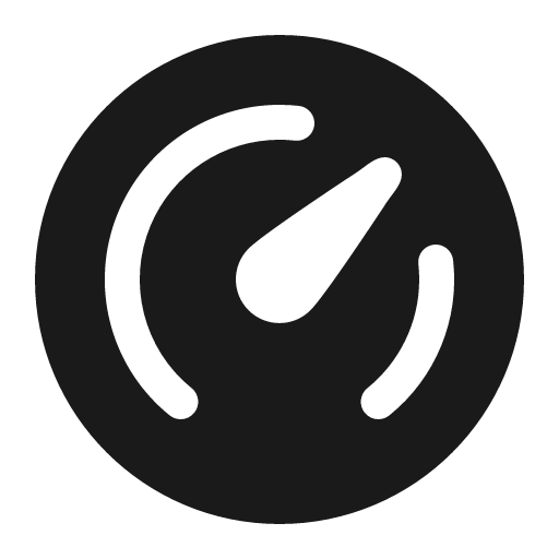 Gauge 16 filled icon, filled style, from Fluent UI System Icons