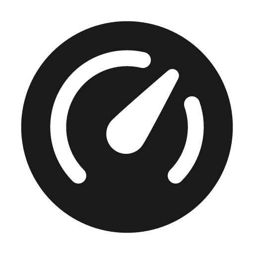 Gauge 24 filled icon, filled style, from Fluent UI System Icons