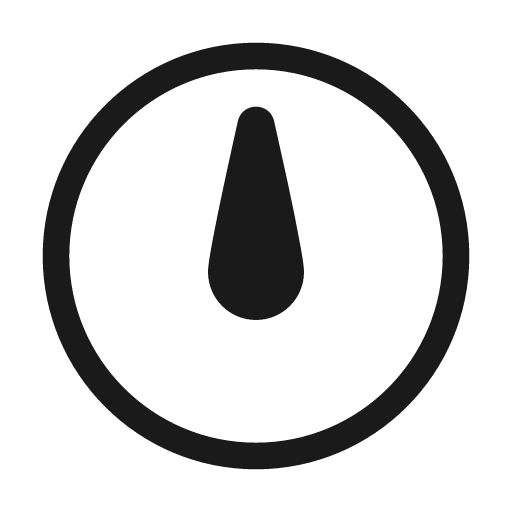 Gauge rotate 0 48 regular icon, solid style, from Fluent UI System Icons