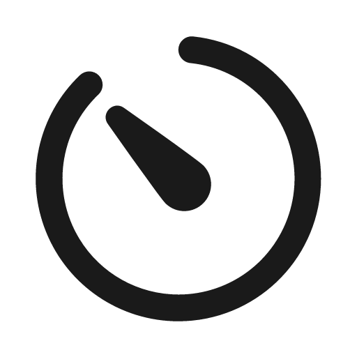 Gauge rotate 315 20 filled icon, filled style, from Fluent UI System Icons