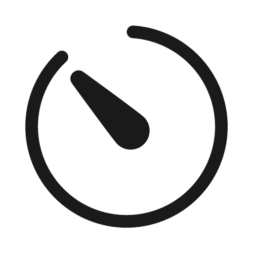 Gauge rotate 315 20 regular icon, solid style, from Fluent UI System Icons