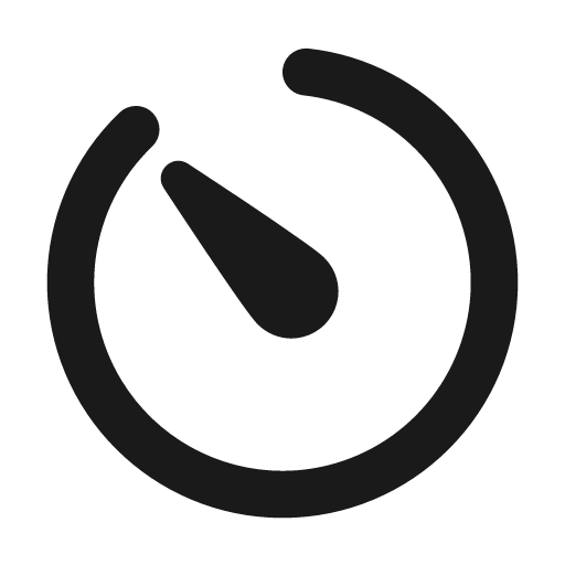 Gauge rotate 315 24 filled icon, filled style, from Fluent UI System Icons
