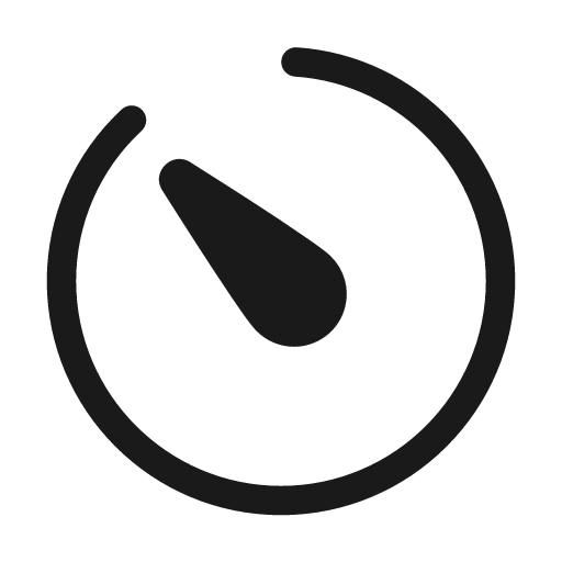 Gauge rotate 315 48 regular icon, solid style, from Fluent UI System Icons