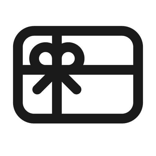 Gift card 24 regular icon, solid style, from Fluent UI System Icons