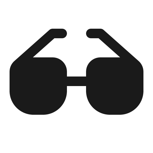 Glasses 16 filled icon, filled style, from Fluent UI System Icons