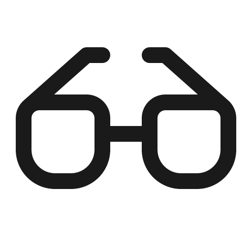 Glasses 16 regular icon, solid style, from Fluent UI System Icons