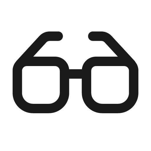 Glasses 24 regular icon, solid style, from Fluent UI System Icons