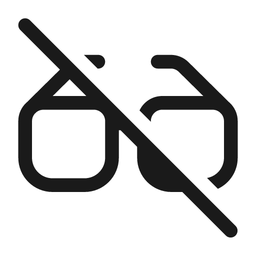 Glasses off 28 regular icon, solid style, from Fluent UI System Icons