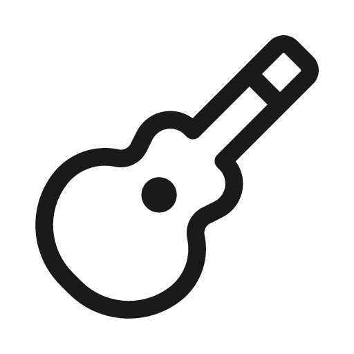 Guitar 20 regular icon, solid style, from Fluent UI System Icons