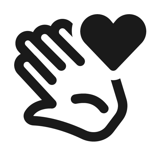 Hand open heart 32 regular icon, solid style, from Fluent UI System Icons