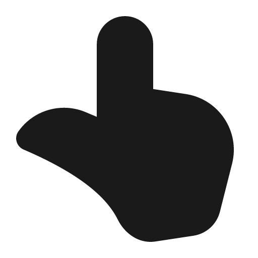 Hand point 32 filled icon, filled style, from Fluent UI System Icons