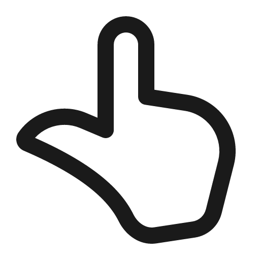 Hand point 32 regular icon, solid style, from Fluent UI System Icons