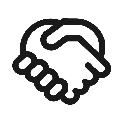 Handshake 20 regular icon, solid style, from Fluent UI System Icons