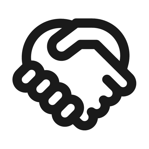 Handshake 24 regular icon, solid style, from Fluent UI System Icons