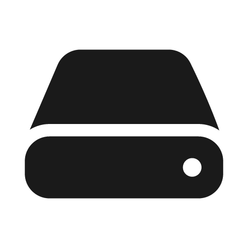 Hard drive 20 filled icon, filled style, from Fluent UI System Icons