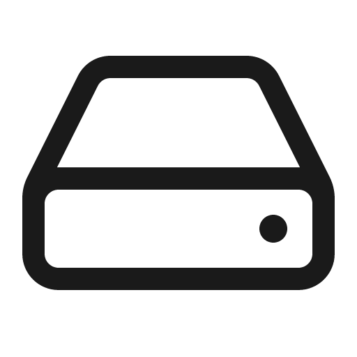 Hard drive 32 regular icon, solid style, from Fluent UI System Icons