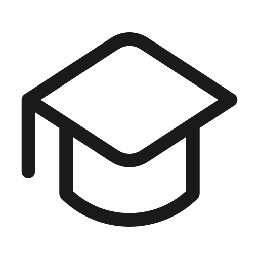 Hat graduation 48 regular icon, solid style, from Fluent UI System Icons