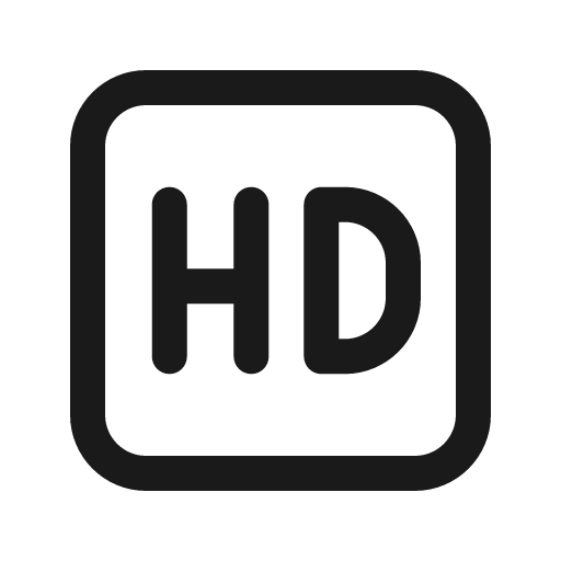 Hd 24 regular icon, solid style, from Fluent UI System Icons