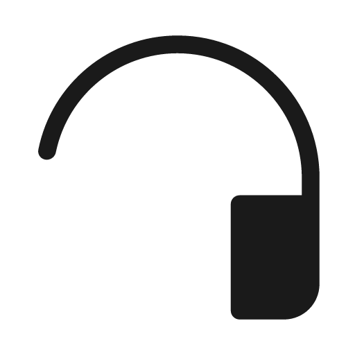 Headphones monoaural 20 filled icon, filled style, from Fluent UI System Icons