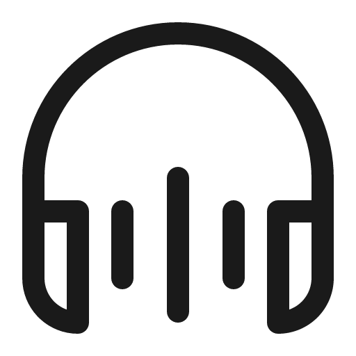Headphones sound wave 16 regular icon, solid style, from Fluent UI System Icons