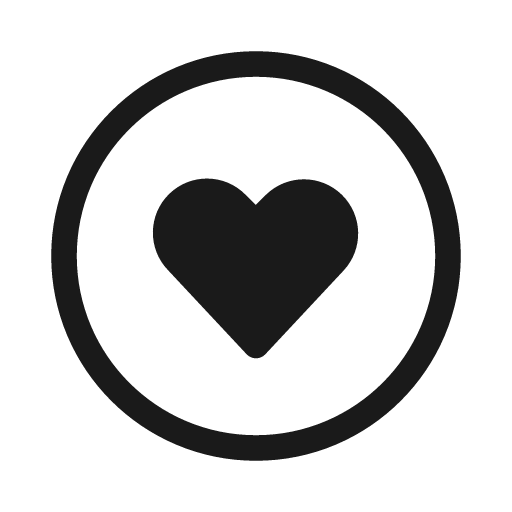 Heart circle 20 regular icon, solid style, from Fluent UI System Icons