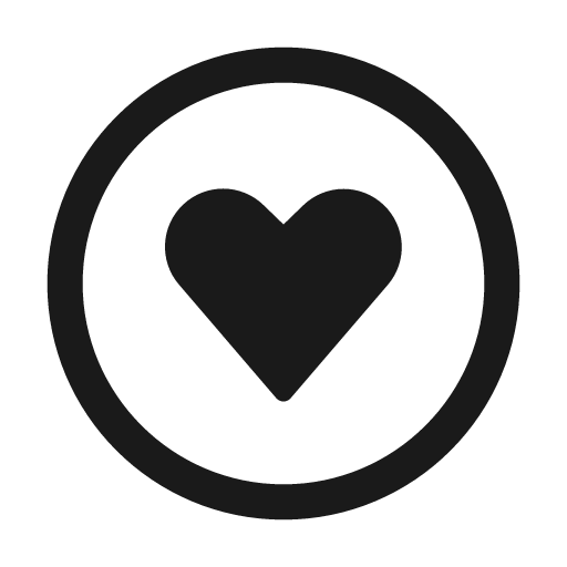 Heart circle 24 regular icon, solid style, from Fluent UI System Icons