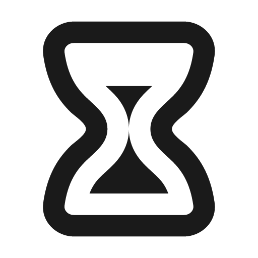 Hourglass three quarter 12 regular icon, solid style, from Fluent UI System Icons